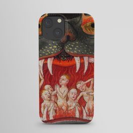 The mouth of Hell medieval art iPhone Case
