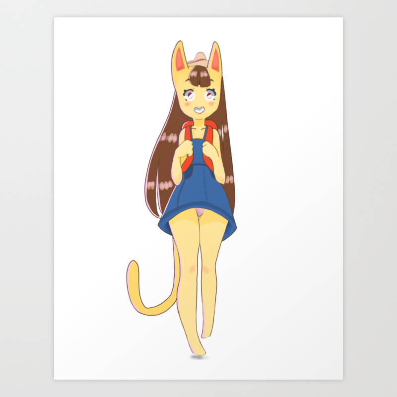 Animal Crossing Katie Fanart Art Print By Kelpiekat Society6