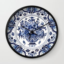 Royal Delft Blue Wall Clock