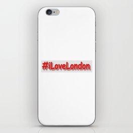 "#iLoveLondon" Cute Design. Buy Now iPhone Skin