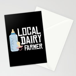 Local Dairy Farmer Funny New Mom Stationery Card