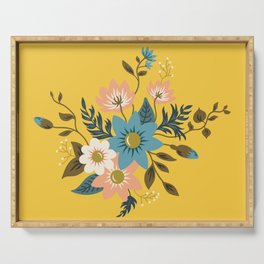 Flowers Serving Tray