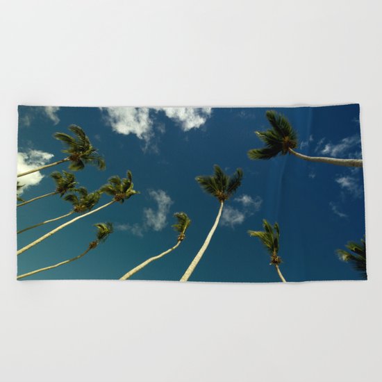 Coconut Trees Beach Towel