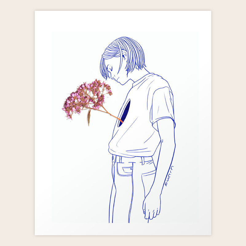 Wallflower Iv Art Print By Elesq Society6,Simple Graphic Design Artwork