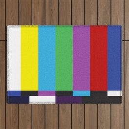 tv color bar Outdoor Rug