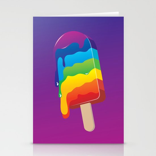 Ice-cream Rainbow Stationery Cards
