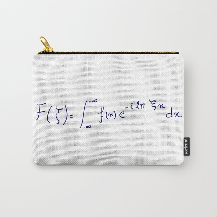 Fourier transform equation handwritten Carry-All Pouch