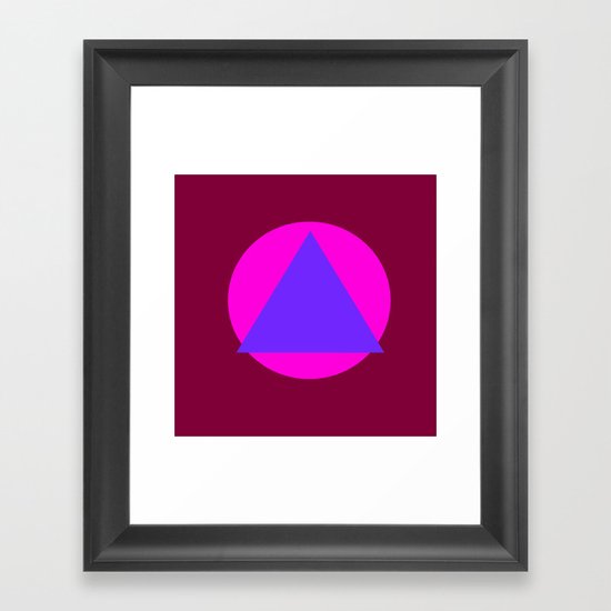 Circle and Triangle Framed Art Print