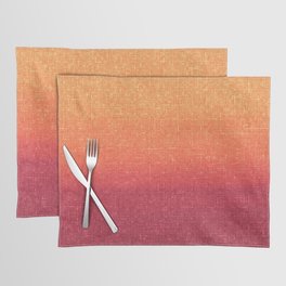 yellow orange sunset architectural glass texture look Placemat