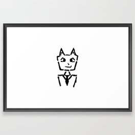 Kitty boss Framed Art Print