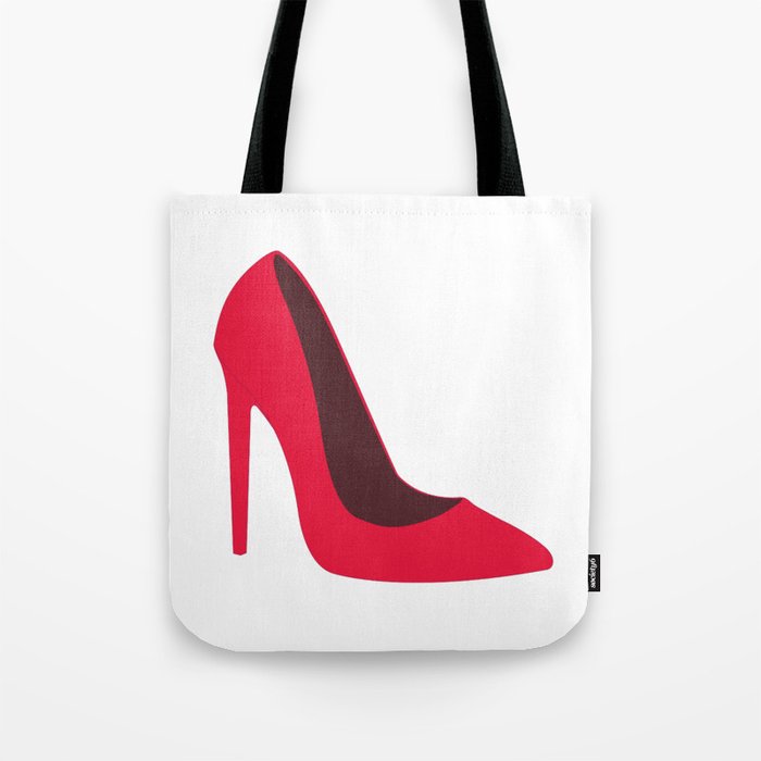 red heels and bag