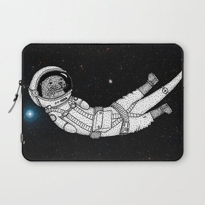 André Floating Around in Otter Space Laptop Sleeve