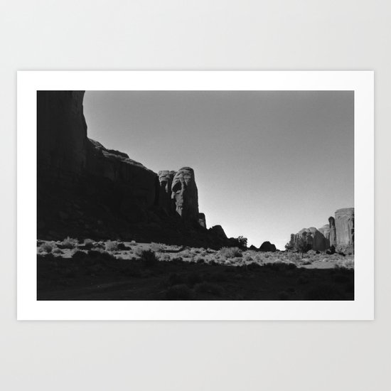 Hidden Skull in Monument Valley Art Print