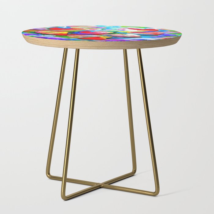 Abstract Hearts Side Table