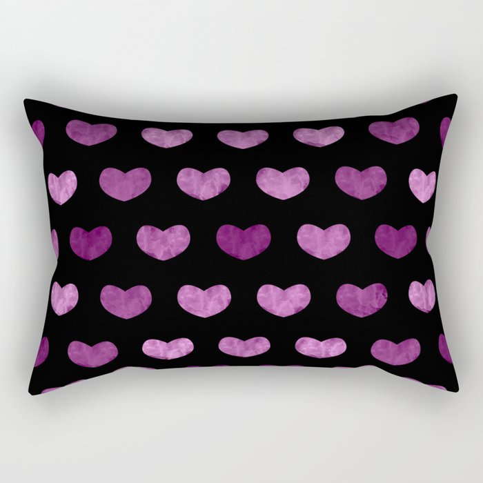Colorful Cute Hearts VI Rectangular Pillow