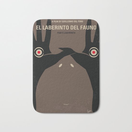 No061 My Pans Labyrinth minimal movie poster Bath Mat