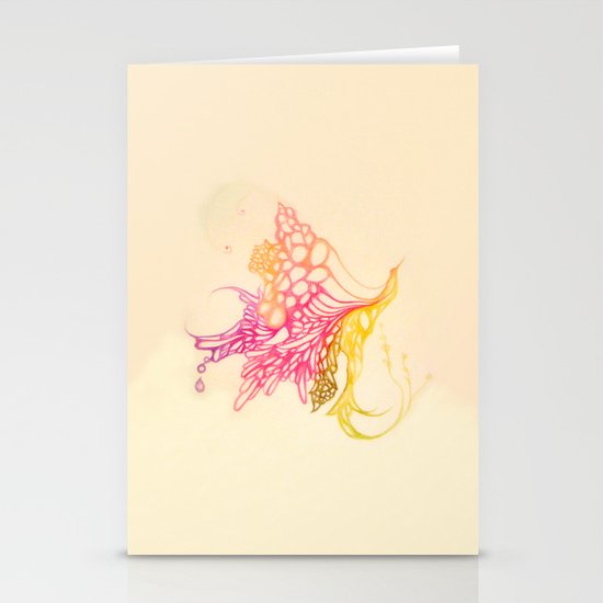 Hummingbird in bloom Stationery Cards