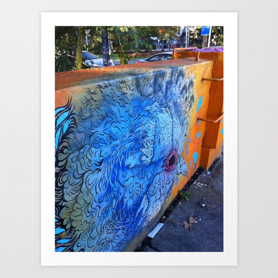 blue bird Art Print