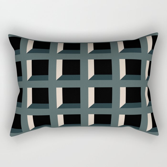 Minimalist 3D Pattern XII Rectangular Pillow