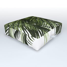 stay salty palms · palm trees · palm leaves · botanical art · leaves Outdoor Floor Cushion
