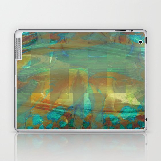 Abstract Watercolor Fractal Art ~ Aurokel Laptop & iPad Skin