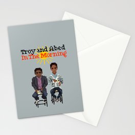 Troy And Abed In the Morning Stationery Cards