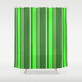 Stripes Forest Green 2019 112020 Shower Curtain