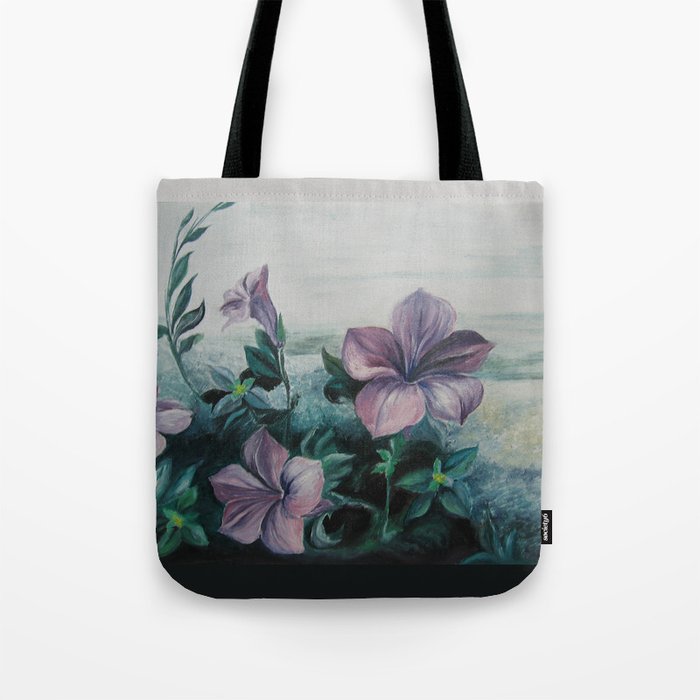 purple flower Tote Bag