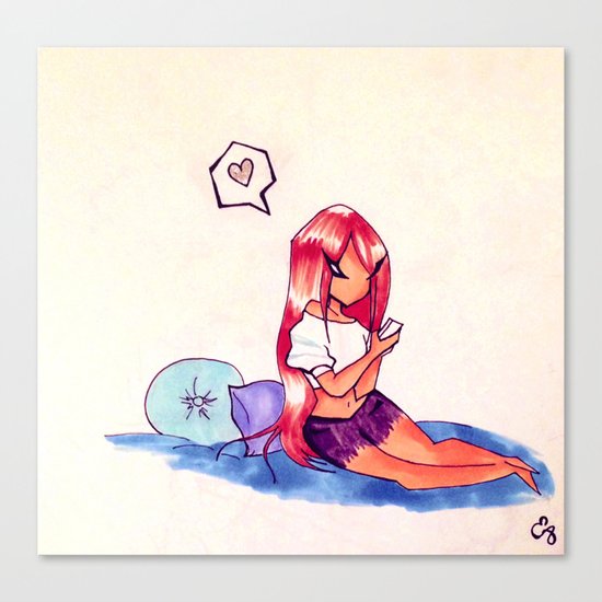Texting Canvas Print