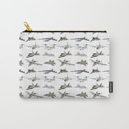 US Military Airplanes Carry-All Pouch | Various, Veteran, Versatile, Plane, Patriotism, Jetfighter, Vector, Graphicdesign, Pattern, Aviation 