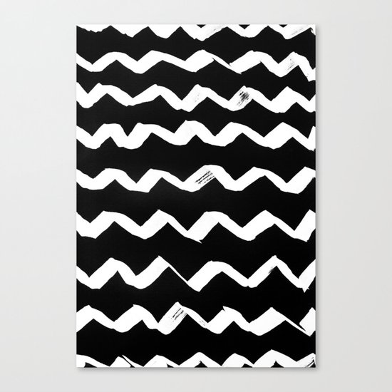 Ink Chevron(invert) Canvas Print
