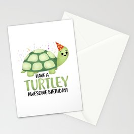 Have A Turtley Awesome Birthday - Turtle Stationery Card