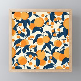 Vintage Apricot Pattern Framed Mini Art Print