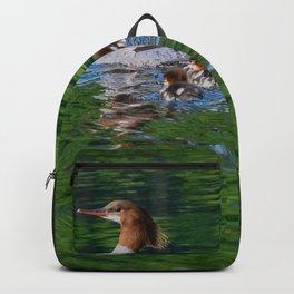 Merganser Duck Family Backpack