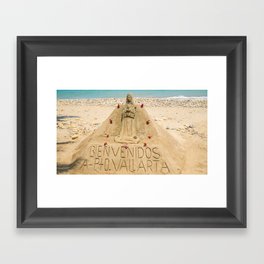 Sand Castle in Puerto Vallarta Framed Art Print