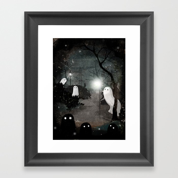 Twilight Ghosts Framed Art Print