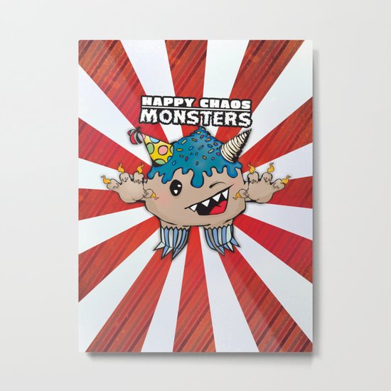 Cakenelius, the Sweet and Mischievous Happy Chaos Monster! Metal Print