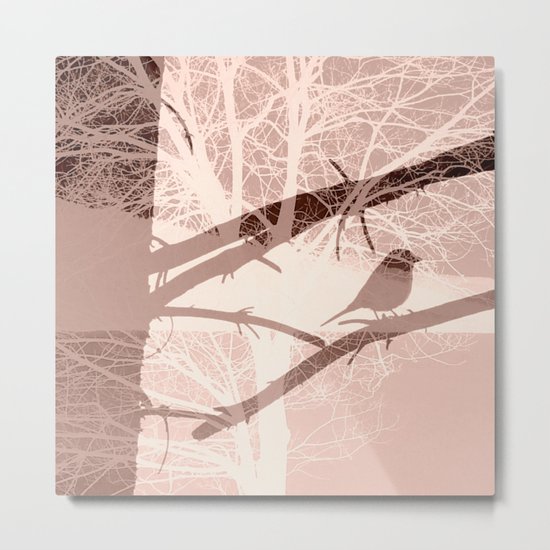 Bird tree Metal Print