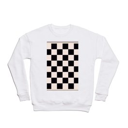 Black and white chess board pattern  Crewneck Sweatshirt