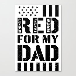 RED For My Dad Canvas Print