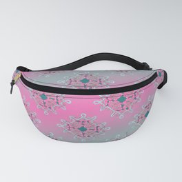 Twists and turns pink background Fanny Pack