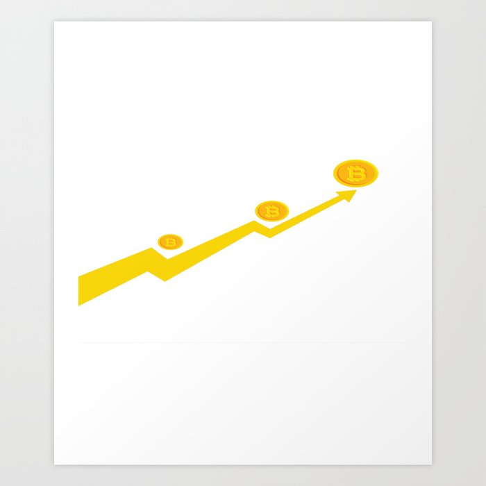 Bitcoin Price Going Up Art Print By Malgharbawi - 