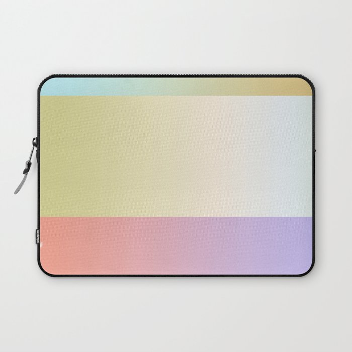 Golden Pastel Retro Aesthetic Color Block Abstract Laptop Sleeve
