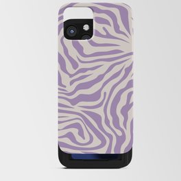 Zebra Print Purple Lilac Lavender Zebra Stripes Wild Animal Print Zebra Pattern Preppy Modern Decor iPhone Card Case