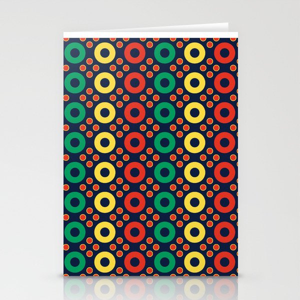 Bright & Bold Modern Discs Dots & Circles Stationery Cards