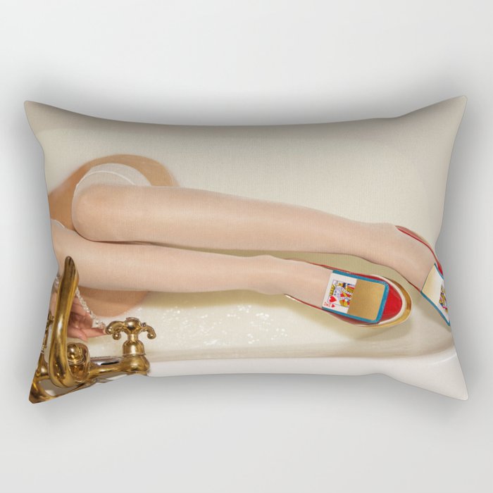 The queen is thirsty. Really, really thirsty Rectangular Pillow