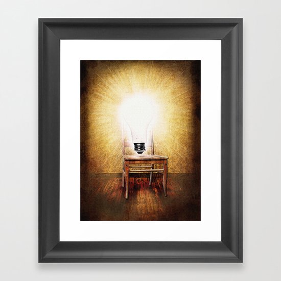 The Seat of Big Ideas Framed Art Print