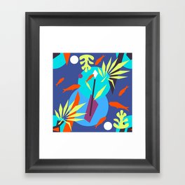 Matisse inspired seamless pattern Framed Art Print
