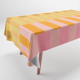 Stripes 31 | Pink Orange Yellow Tablecloth