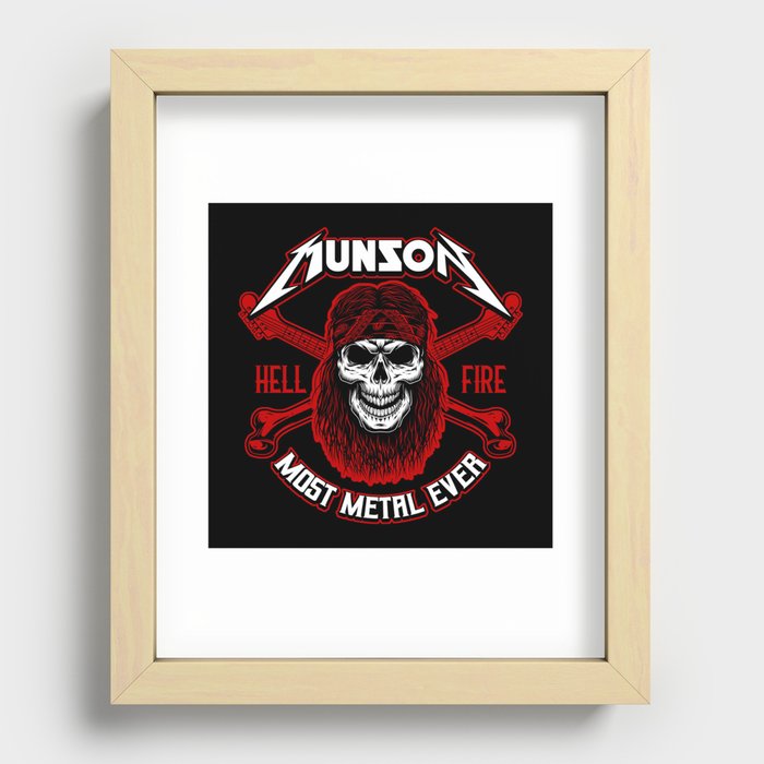 MUNSON (Most Metal Ever) Heavy Metal Master Recessed Framed Print
